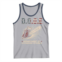 Chainsaw For Bureaucracy Tank Top Funny DOGE USA Flag