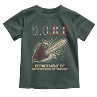 Chainsaw For Bureaucracy Toddler T Shirt Funny DOGE USA Flag