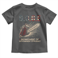 Chainsaw For Bureaucracy Toddler T Shirt Funny DOGE USA Flag