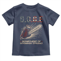 Chainsaw For Bureaucracy Toddler T Shirt Funny DOGE USA Flag