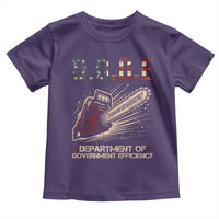 Chainsaw For Bureaucracy Toddler T Shirt Funny DOGE USA Flag