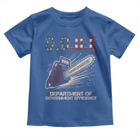Chainsaw For Bureaucracy Toddler T Shirt Funny DOGE USA Flag
