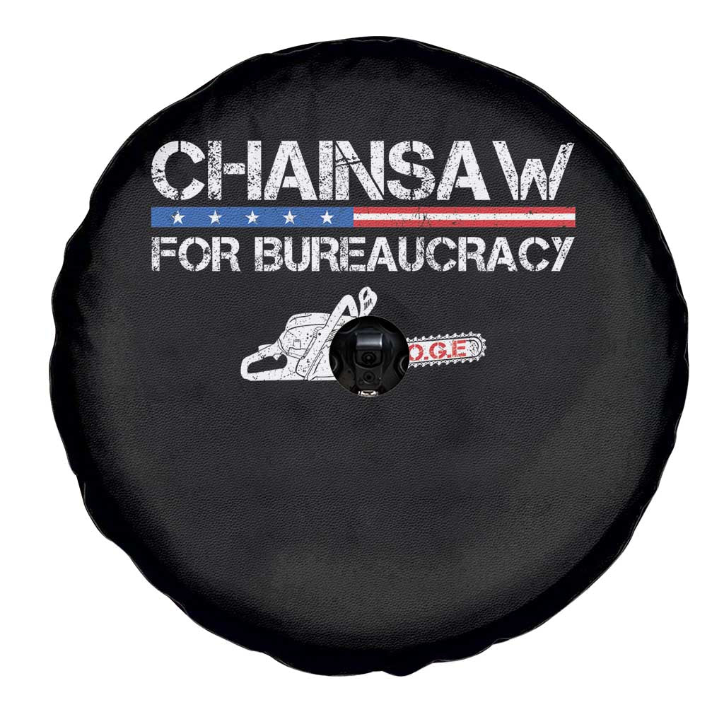 Chainsaw For Bureaucracy Spare Tire Cover DOGE Department Of Government