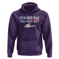 Chainsaw For Bureaucracy Hoodie DOGE Department Of Government