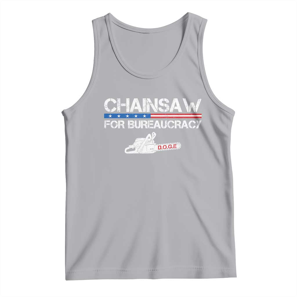 Chainsaw For Bureaucracy Tank Top DOGE Department Of Government