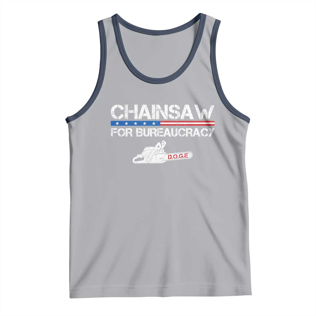 Chainsaw For Bureaucracy Tank Top DOGE Department Of Government