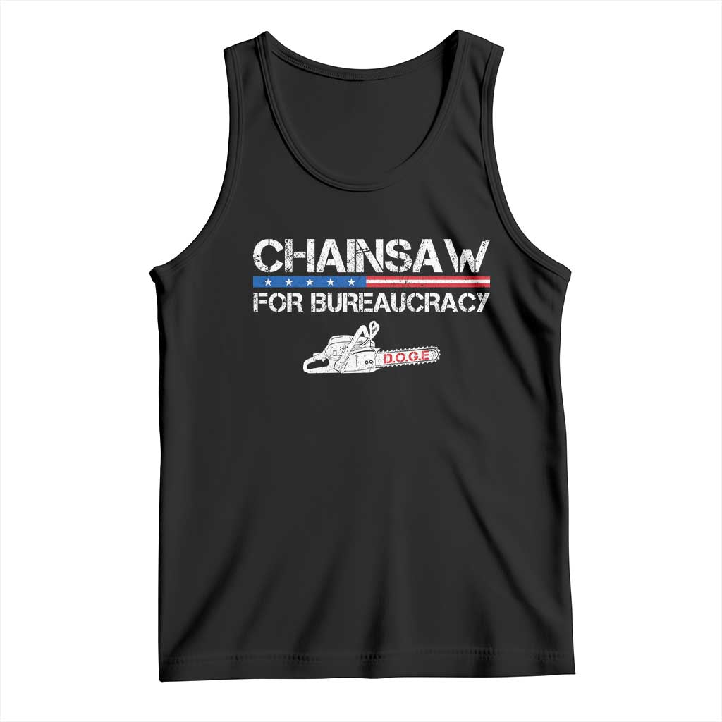 Chainsaw For Bureaucracy Tank Top DOGE Department Of Government