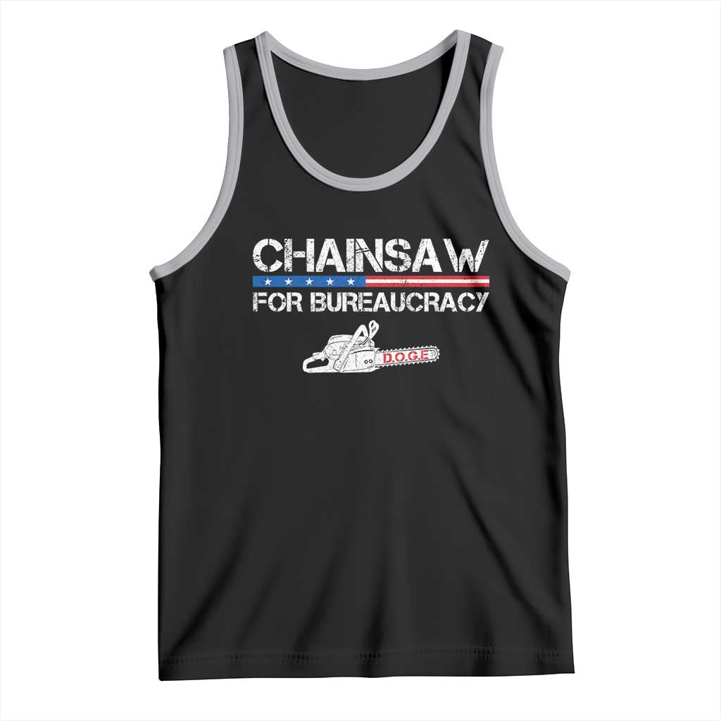 Chainsaw For Bureaucracy Tank Top DOGE Department Of Government