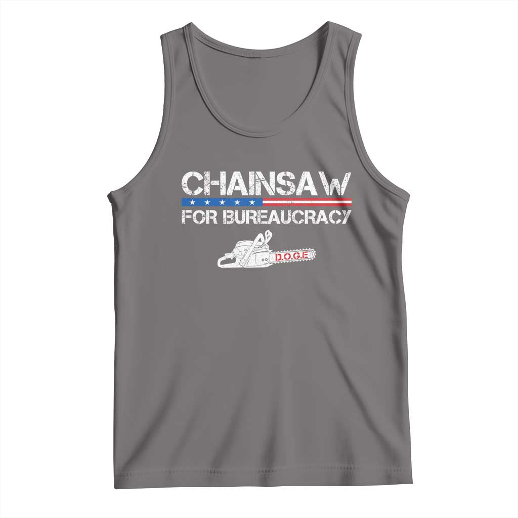 Chainsaw For Bureaucracy Tank Top DOGE Department Of Government