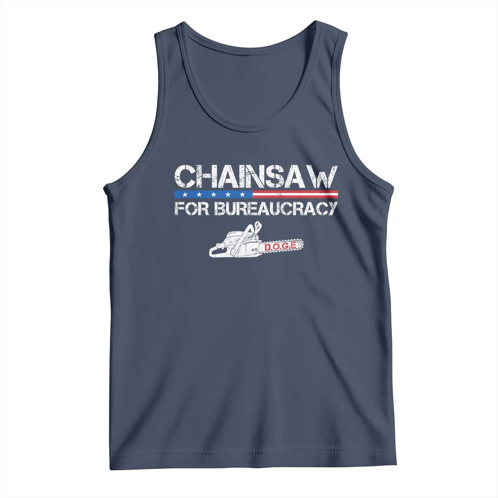 Chainsaw For Bureaucracy Tank Top DOGE Department Of Government