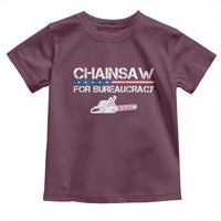 Chainsaw For Bureaucracy Toddler T Shirt DOGE Department Of Government