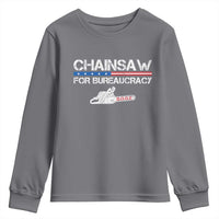Chainsaw For Bureaucracy Youth Sweatshirt DOGE Department Of Government