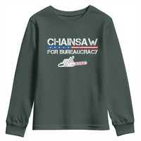 Chainsaw For Bureaucracy Youth Sweatshirt DOGE Department Of Government