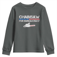 Chainsaw For Bureaucracy Youth Sweatshirt DOGE Department Of Government