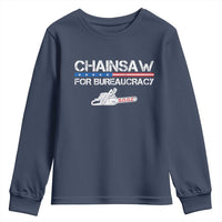 Chainsaw For Bureaucracy Youth Sweatshirt DOGE Department Of Government
