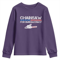 Chainsaw For Bureaucracy Youth Sweatshirt DOGE Department Of Government
