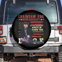 Chainsaw For Bureaucracy Spare Tire Cover Cutting Government Waste In Record Time DOGE