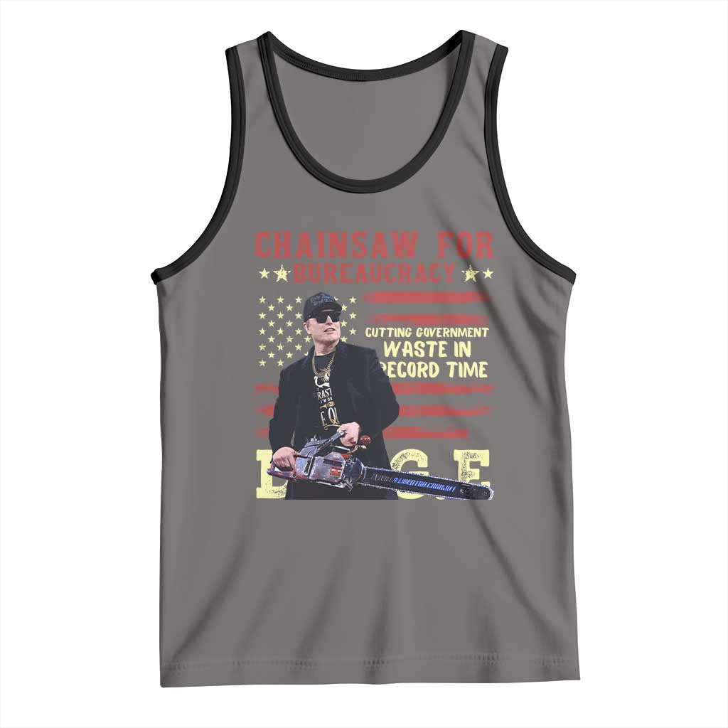 Chainsaw For Bureaucracy Tank Top Cutting Government Waste In Record Time DOGE