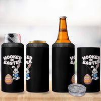 Cute Bunny Fishing 4 in 1 Can Cooler Tumbler Hooked for Easter Eggs Funny Holiday