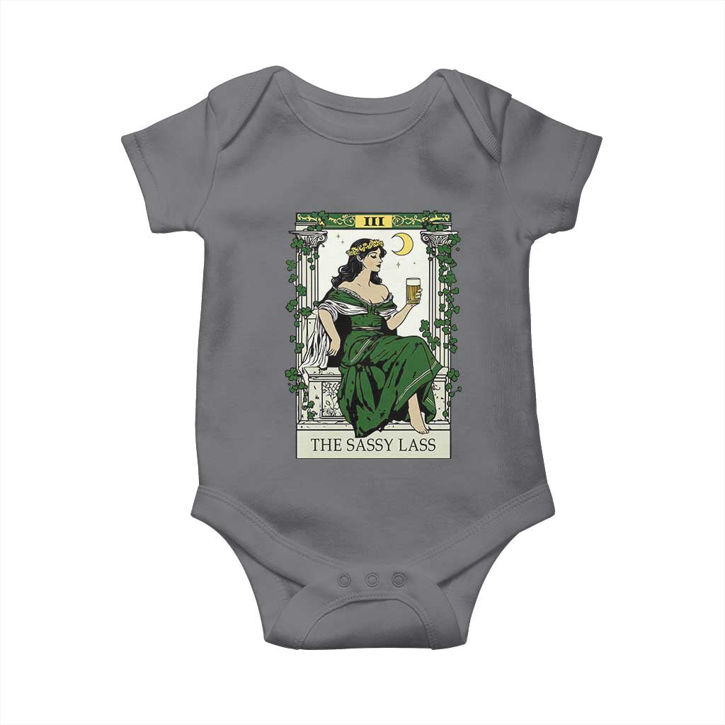 The Sassy Lass Tarot Card Baby Onesie Funny St Patrick's Day