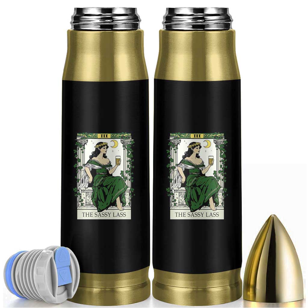 The Sassy Lass Tarot Card Bullet Tumbler Funny St Patrick's Day