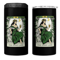 The Sassy Lass Tarot Card 4 in 1 Can Cooler Tumbler Funny St Patrick's Day