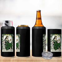The Sassy Lass Tarot Card 4 in 1 Can Cooler Tumbler Funny St Patrick's Day