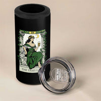 The Sassy Lass Tarot Card 4 in 1 Can Cooler Tumbler Funny St Patrick's Day