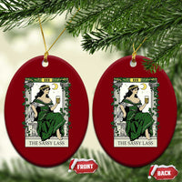 The Sassy Lass Tarot Card Ceramic Ornament Funny St Patrick's Day - Wonder Print Shop