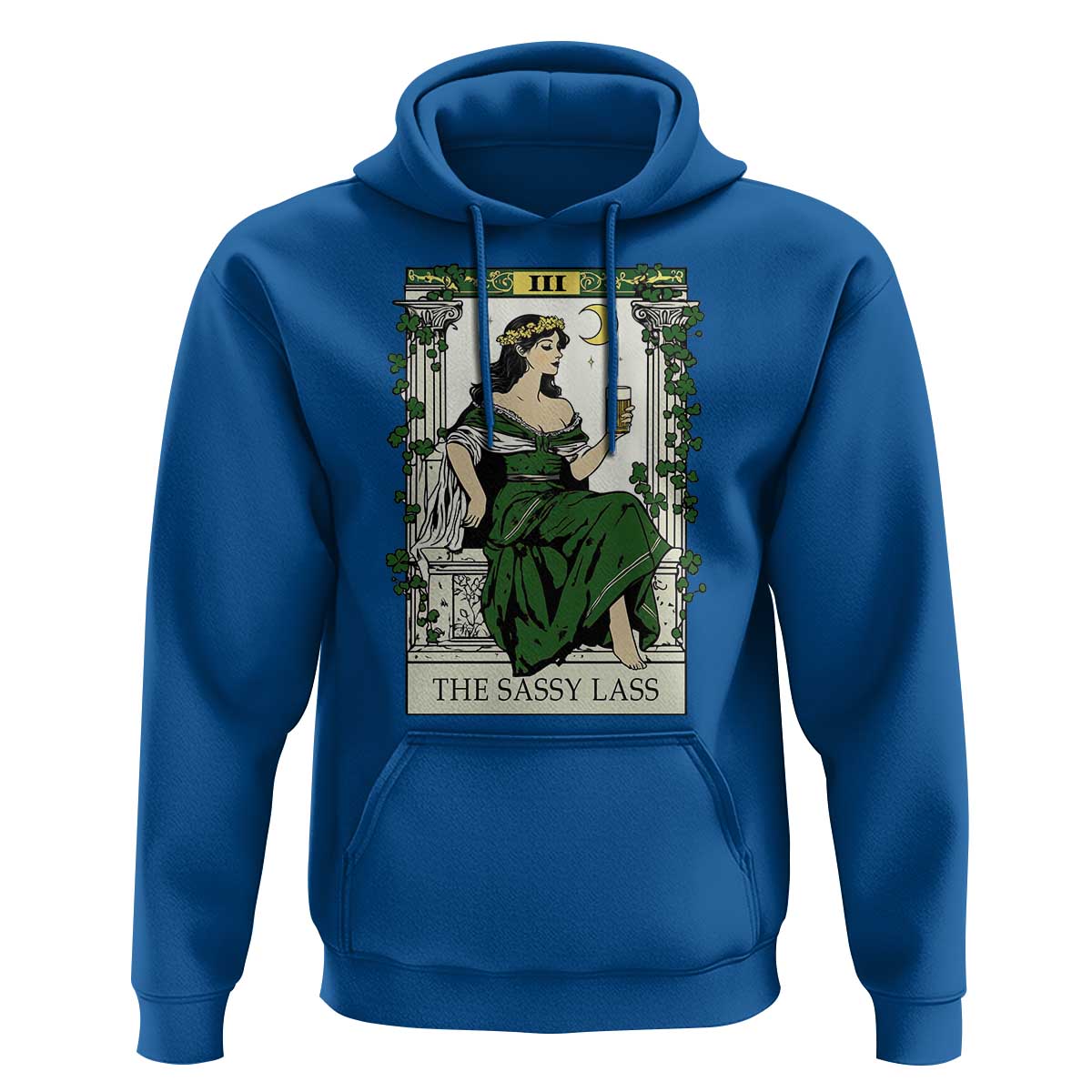 The Sassy Lass Tarot Card Hoodie Funny St Patrick's Day