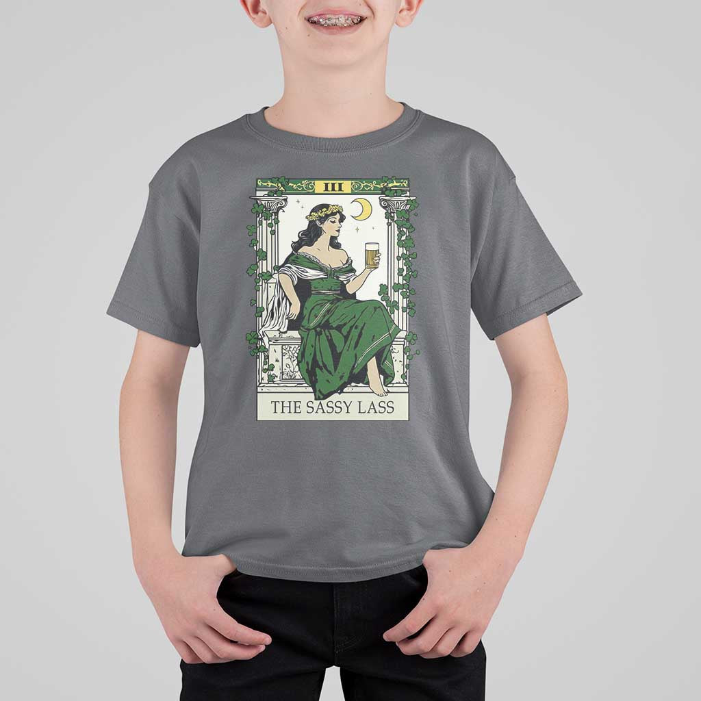 The Sassy Lass Tarot Card T Shirt For Kid Funny St Patrick's Day