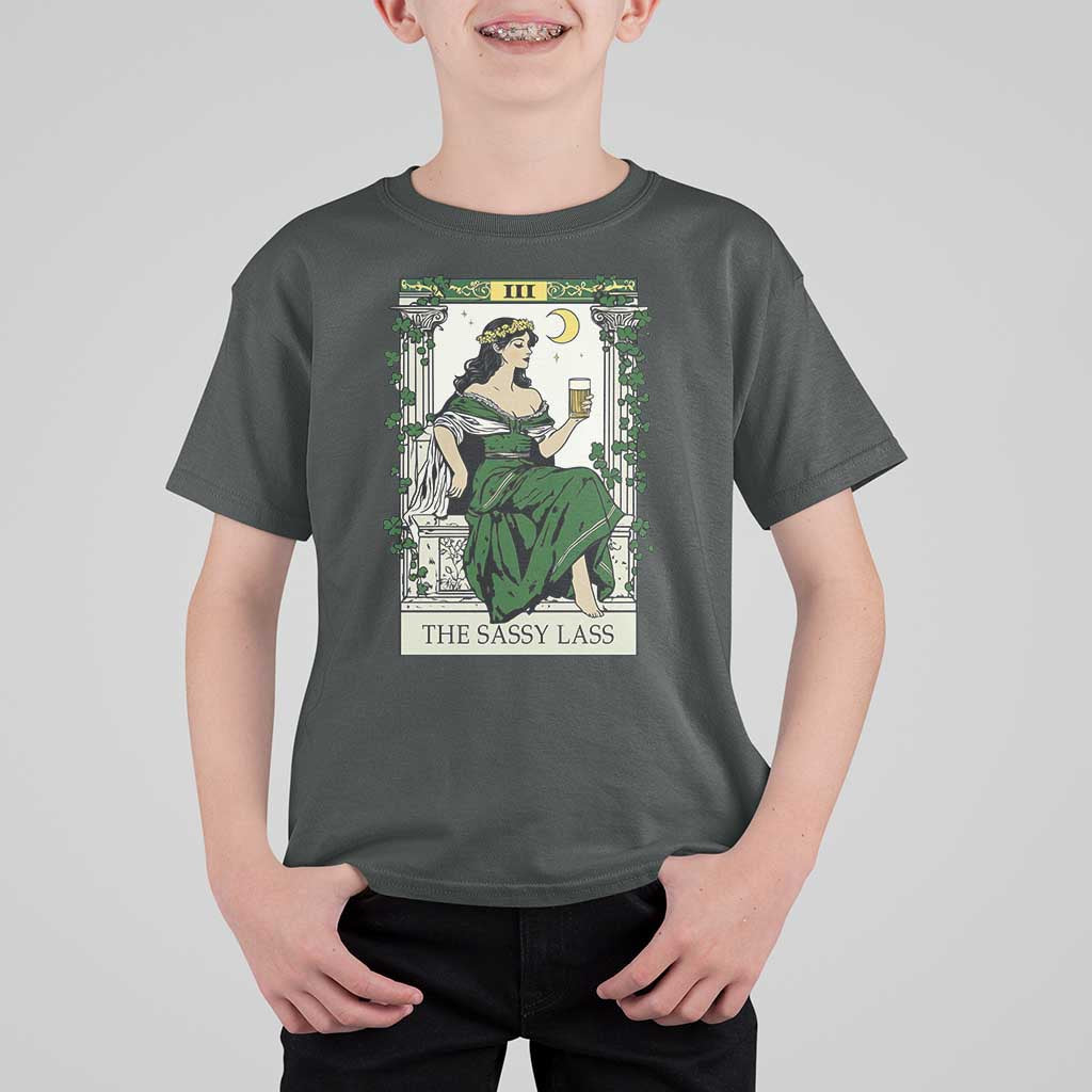 The Sassy Lass Tarot Card T Shirt For Kid Funny St Patrick's Day