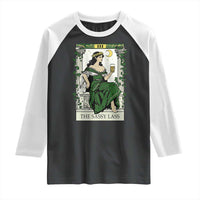 The Sassy Lass Tarot Card Raglan Shirt Funny St Patrick's Day