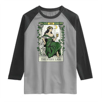 The Sassy Lass Tarot Card Raglan Shirt Funny St Patrick's Day