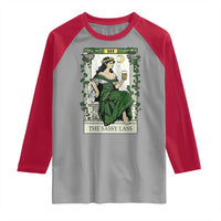 The Sassy Lass Tarot Card Raglan Shirt Funny St Patrick's Day