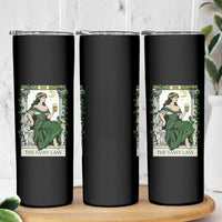 The Sassy Lass Tarot Card Skinny Tumbler Funny St Patrick's Day