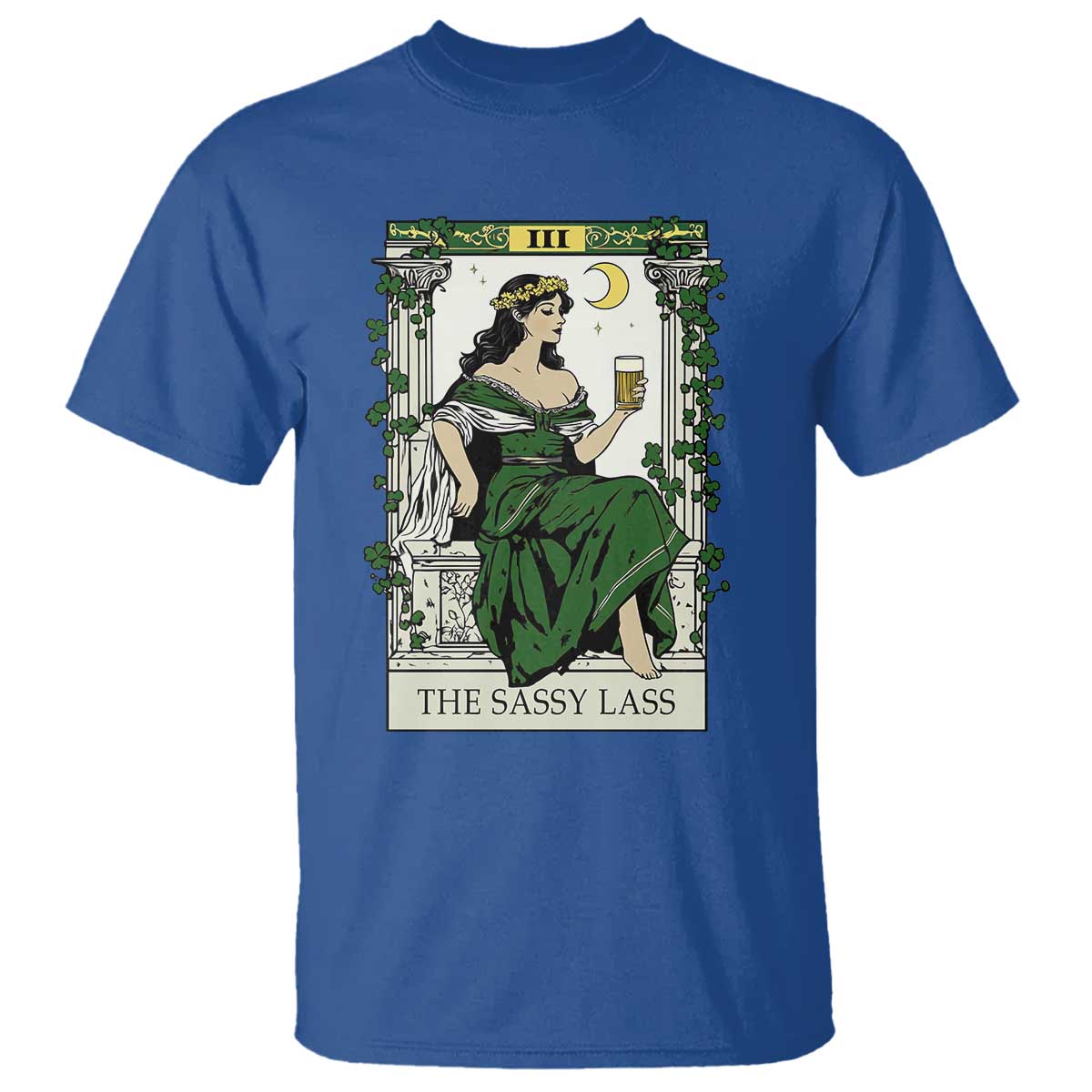 The Sassy Lass Tarot Card T Shirt Funny St Patrick's Day