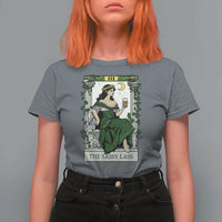 The Sassy Lass Tarot Card T Shirt For Women Funny St Patrick's Day