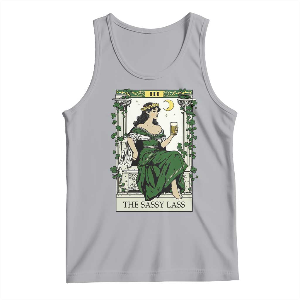 The Sassy Lass Tarot Card Tank Top Funny St Patrick's Day