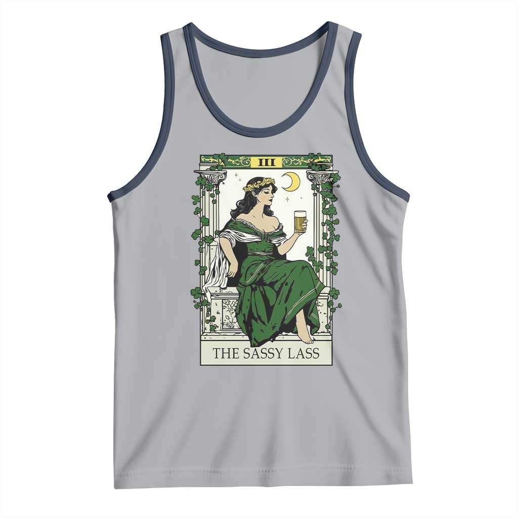 The Sassy Lass Tarot Card Tank Top Funny St Patrick's Day