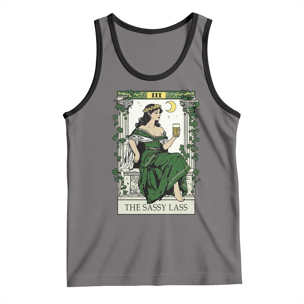 The Sassy Lass Tarot Card Tank Top Funny St Patrick's Day