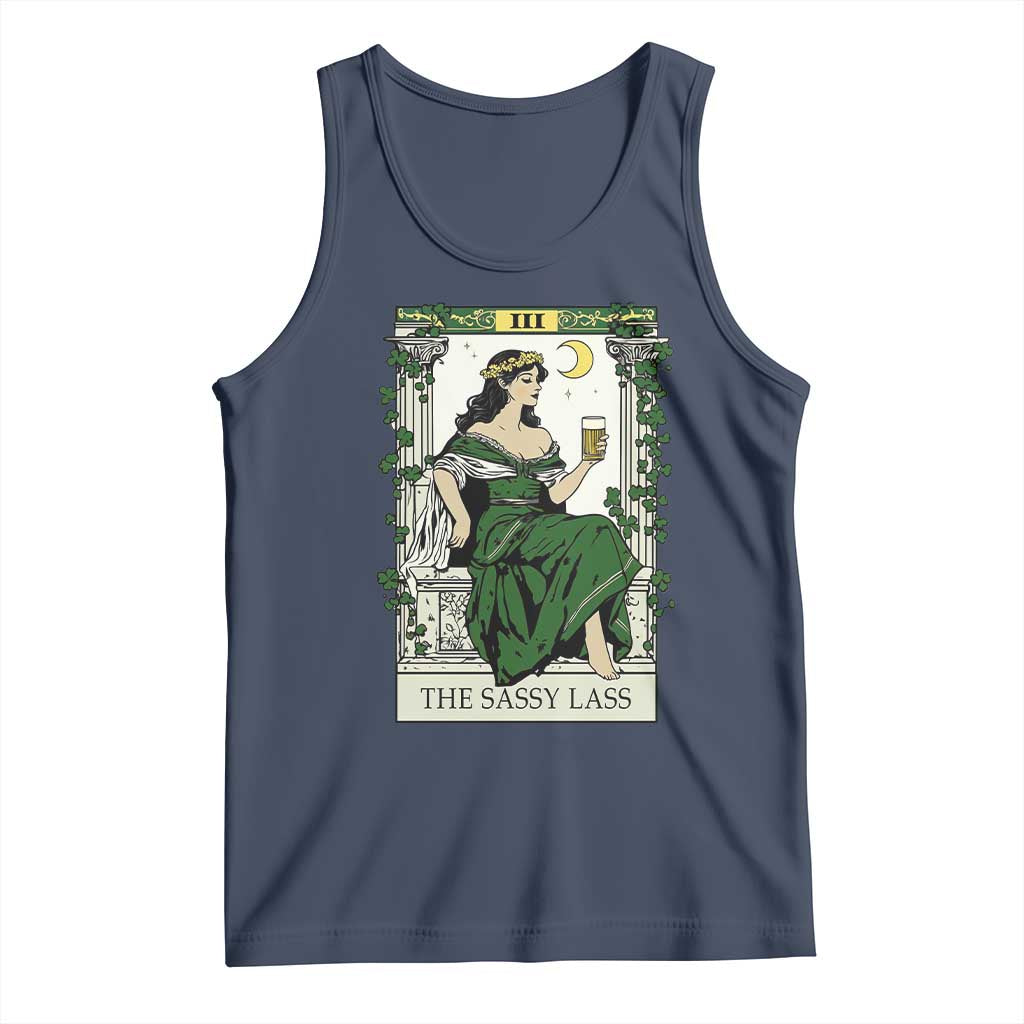 The Sassy Lass Tarot Card Tank Top Funny St Patrick's Day
