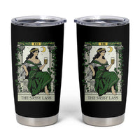 The Sassy Lass Tarot Card Tumbler Cup Funny St Patrick's Day