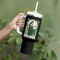 The Sassy Lass Tarot Card Tumbler With Handle Funny St Patrick's Day