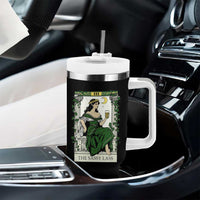 The Sassy Lass Tarot Card Tumbler With Handle Funny St Patrick's Day