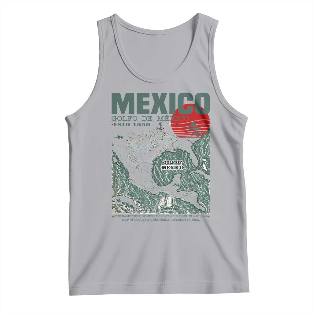 Gulf of Mexico Estd 1550 Tank Top Golfo De Mexico Historic Map Retro Graphic