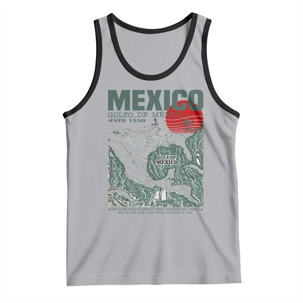 Gulf of Mexico Estd 1550 Tank Top Golfo De Mexico Historic Map Retro Graphic