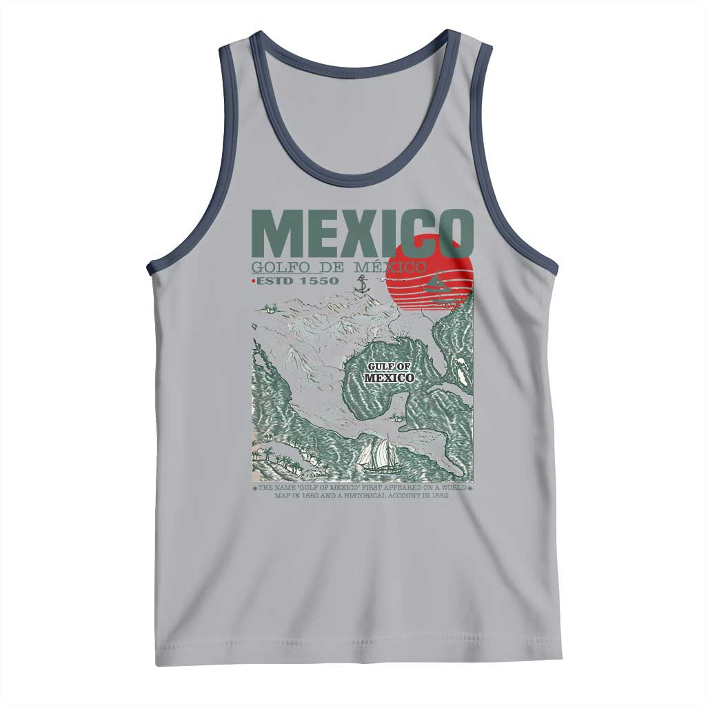 Gulf of Mexico Estd 1550 Tank Top Golfo De Mexico Historic Map Retro Graphic