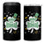 Funny Irish St Patricks Day 4 in 1 Can Cooler Tumbler Prone To Shenanigans