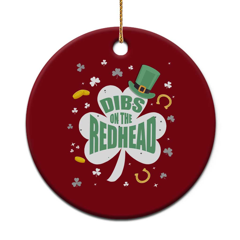 Funny Irish St Patricks Day Ceramic Ornament Prone To Shenanigans - Wonder Print Shop